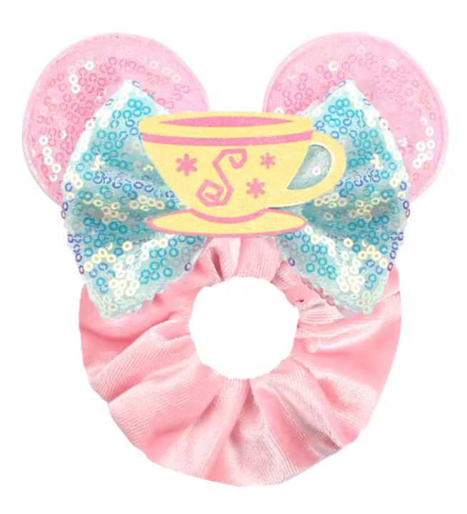 Tea Cups Scrunchie