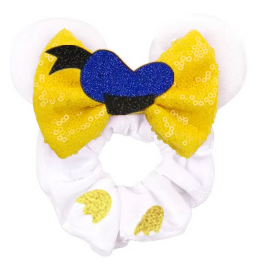 Donald Duck Scrunchie Yellow